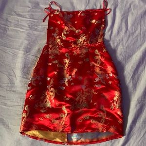 Red dragon dress